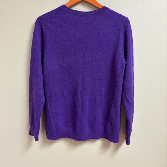 Charter Club Luxury Cashmere Sweater Large Purple Quiet Luxury Minimalist Preppy - Picture 5 of 8